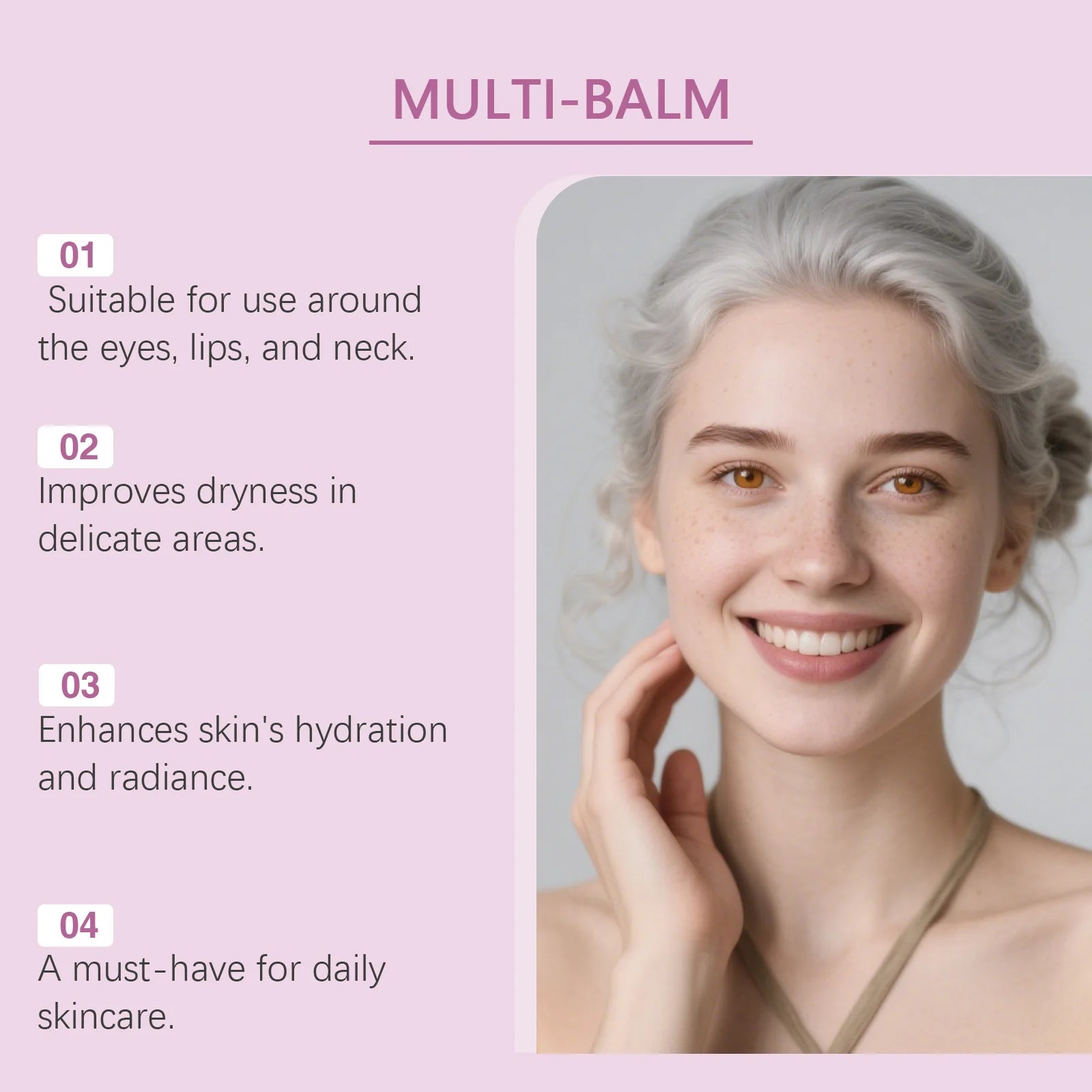 Calcium Volume Multi Balm – Firming & Moisturizing Stick for Eyes, Lips & Face