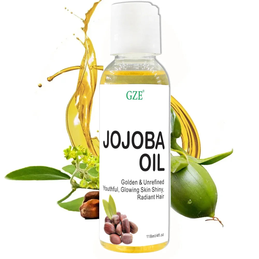 Golden Jojoba Oil – Hydrating Facial Massage Oil for Glowing Skin & Gua Sha Therapy