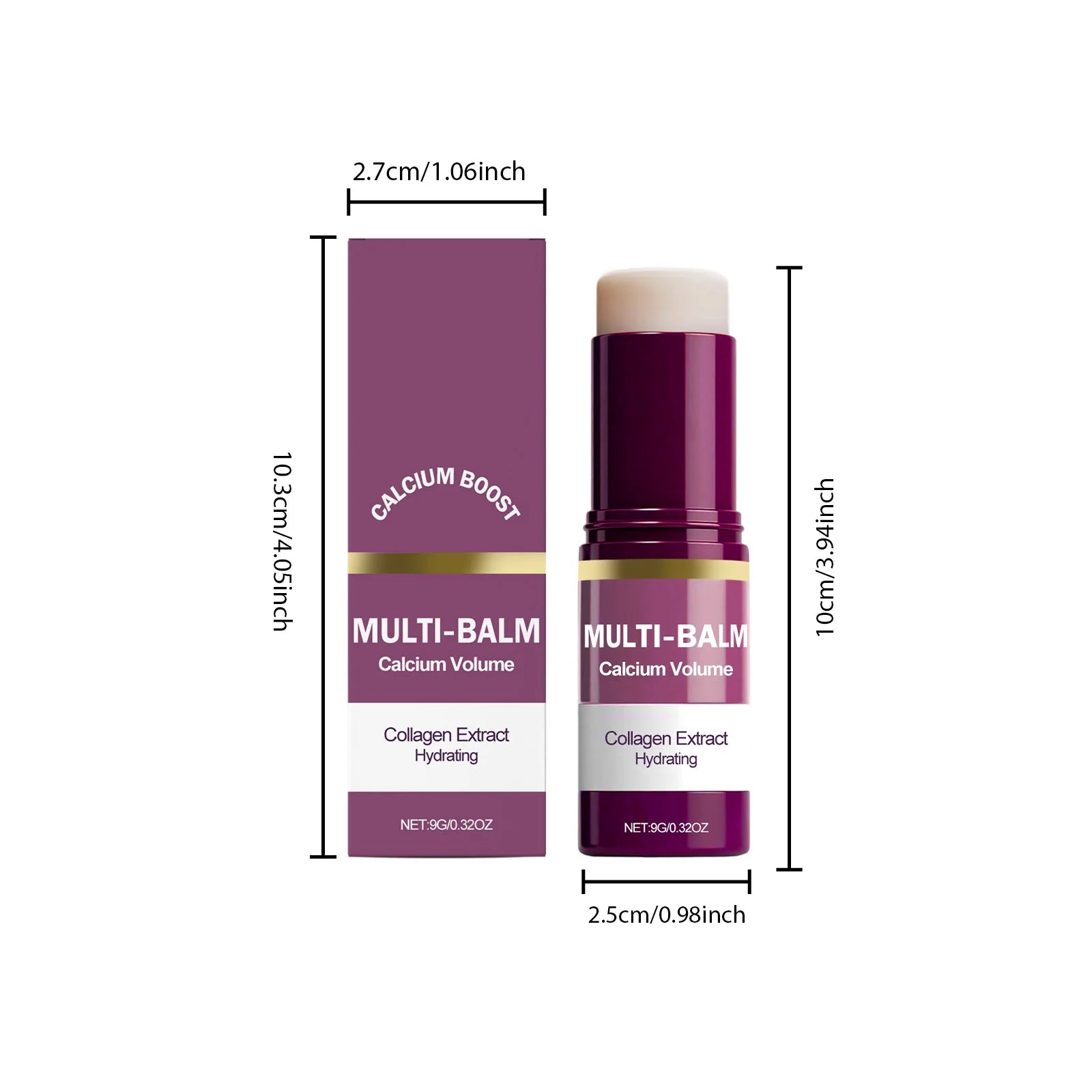 Calcium Volume Multi Balm – Firming & Moisturizing Stick for Eyes, Lips & Face