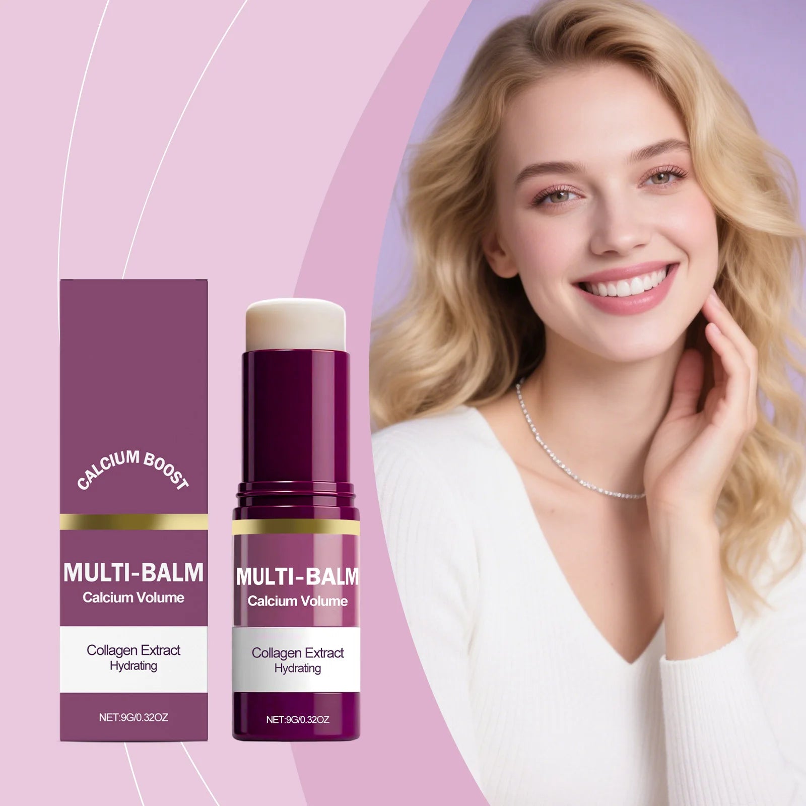 Calcium Volume Multi Balm – Firming & Moisturizing Stick for Eyes, Lips & Face