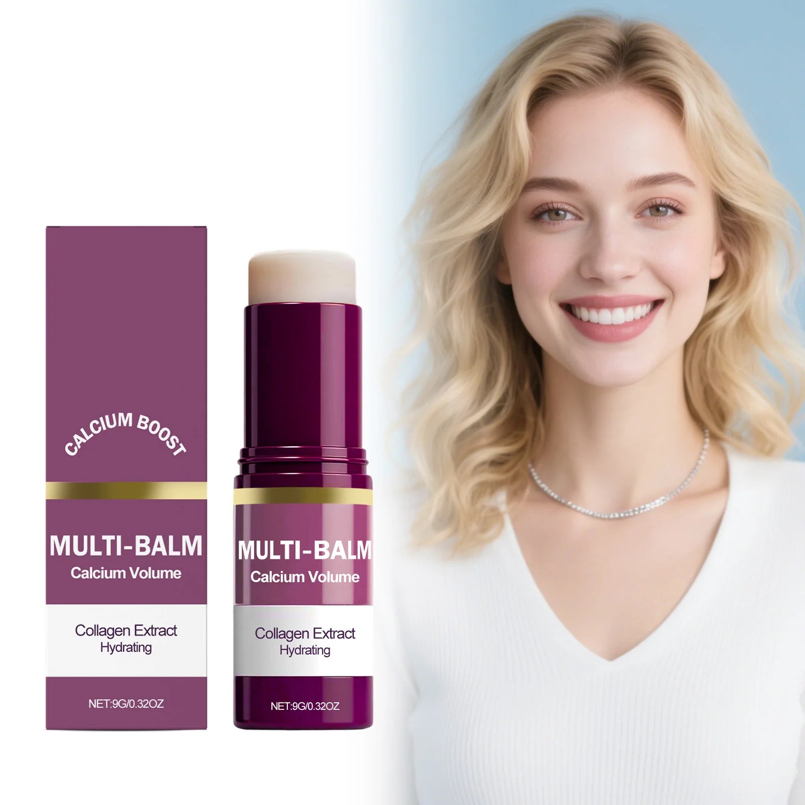 Calcium Volume Multi Balm – Firming & Moisturizing Stick for Eyes, Lips & Face