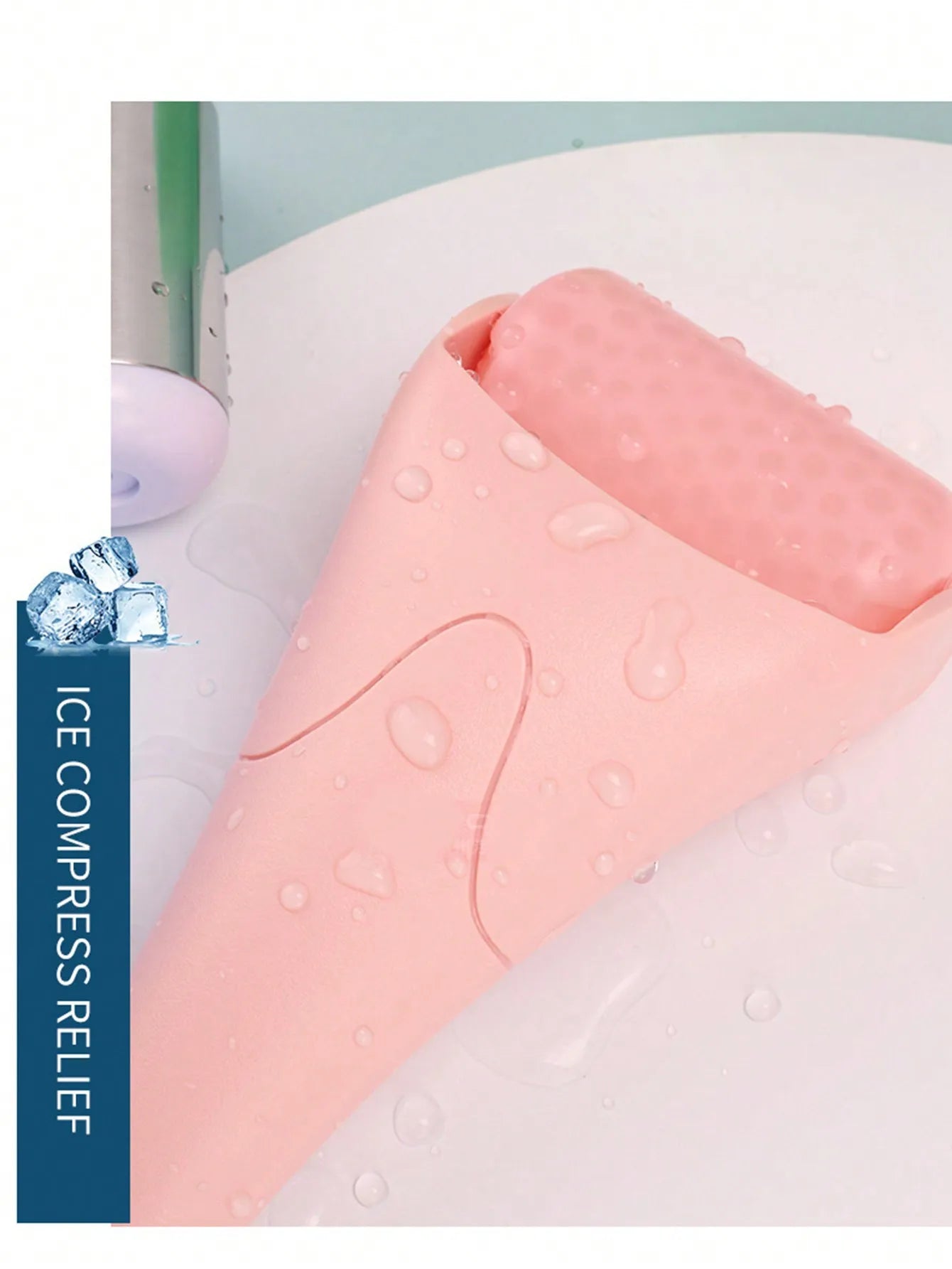 Ice Facial Roller – Cooling Face Massager for Puffiness & Glowing Skin
