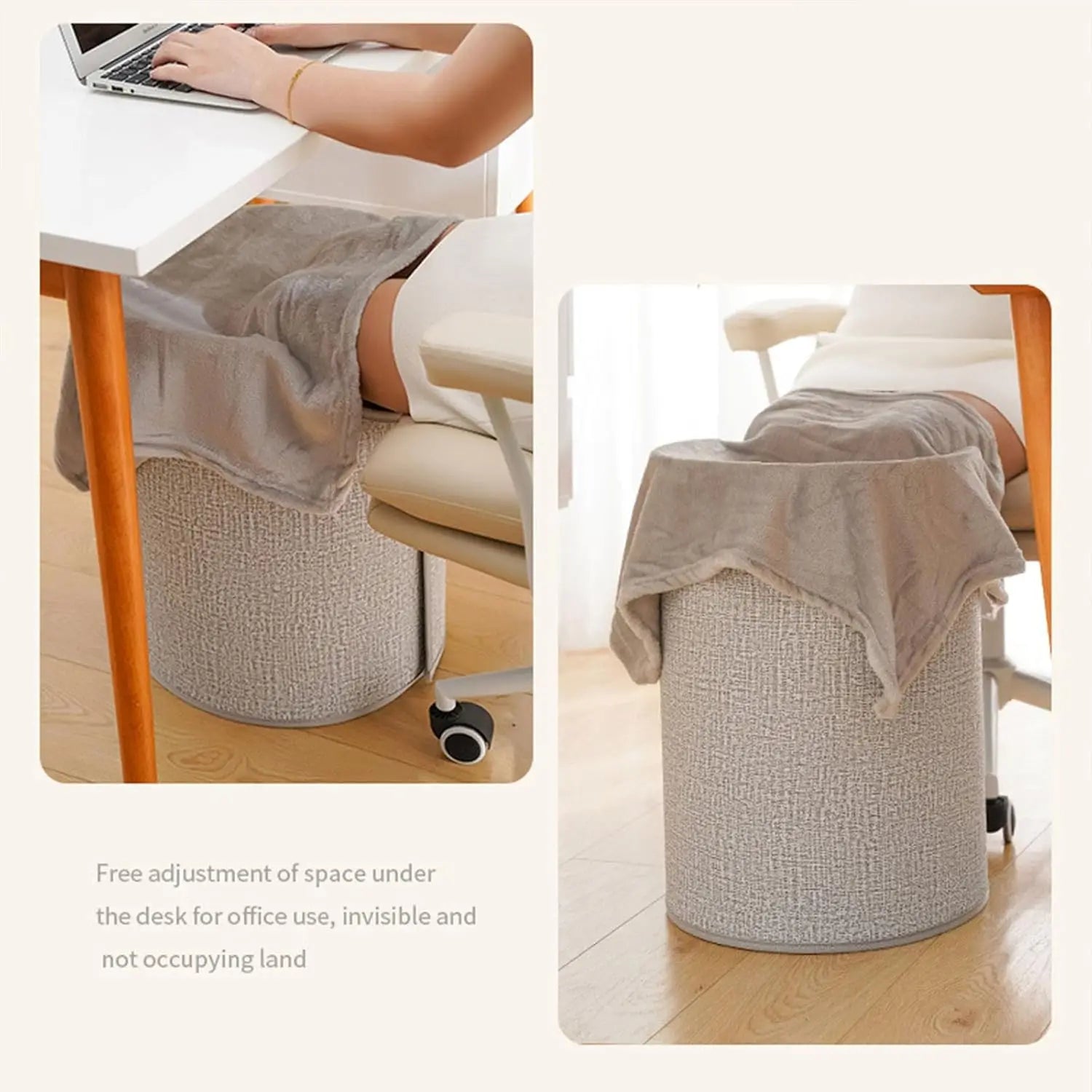 Foldable Leg Warmer Pro – Under-Desk Electric Foot Heater with Thermostat & Auto Timer