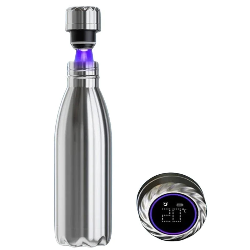 TrendPort Smart Water Bottle with Temperature Display (500ml) + UV Self Cleaning