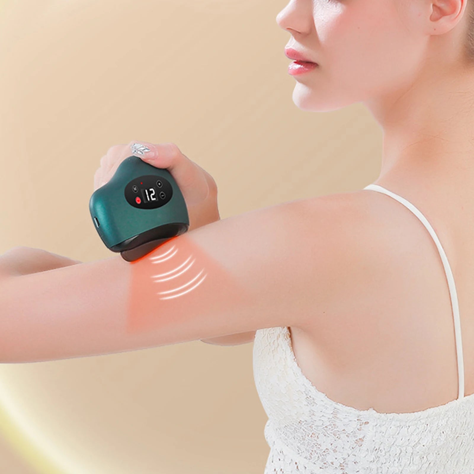 Lift & Glow™ Heated Gua Sha — Electric Face & Neck Sculpting Massager