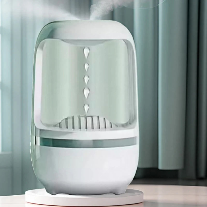 TrendPort Anti-Gravity Water Drop Humidifier & LED Night Light – Home Aromatherapy Decor