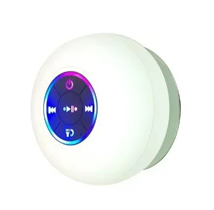 Portable Waterproof Bluetooth Shower Speaker – LED Mini Sound Box