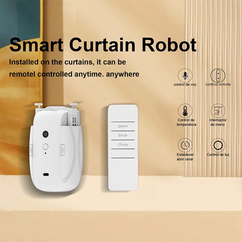 Smart Automatic Curtain Opener – TUYA / Remote Control / Easy Install