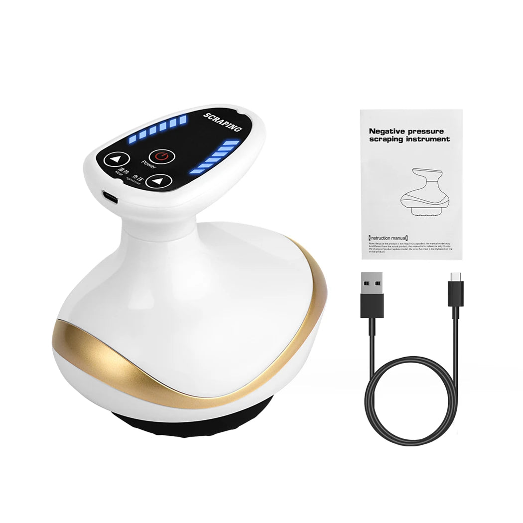 Sculpt, relax, and glow with our Electric EMS Gua Sha Cupping Massager — a 3-in-1 tool designed to lift, tone, and relieve tension.