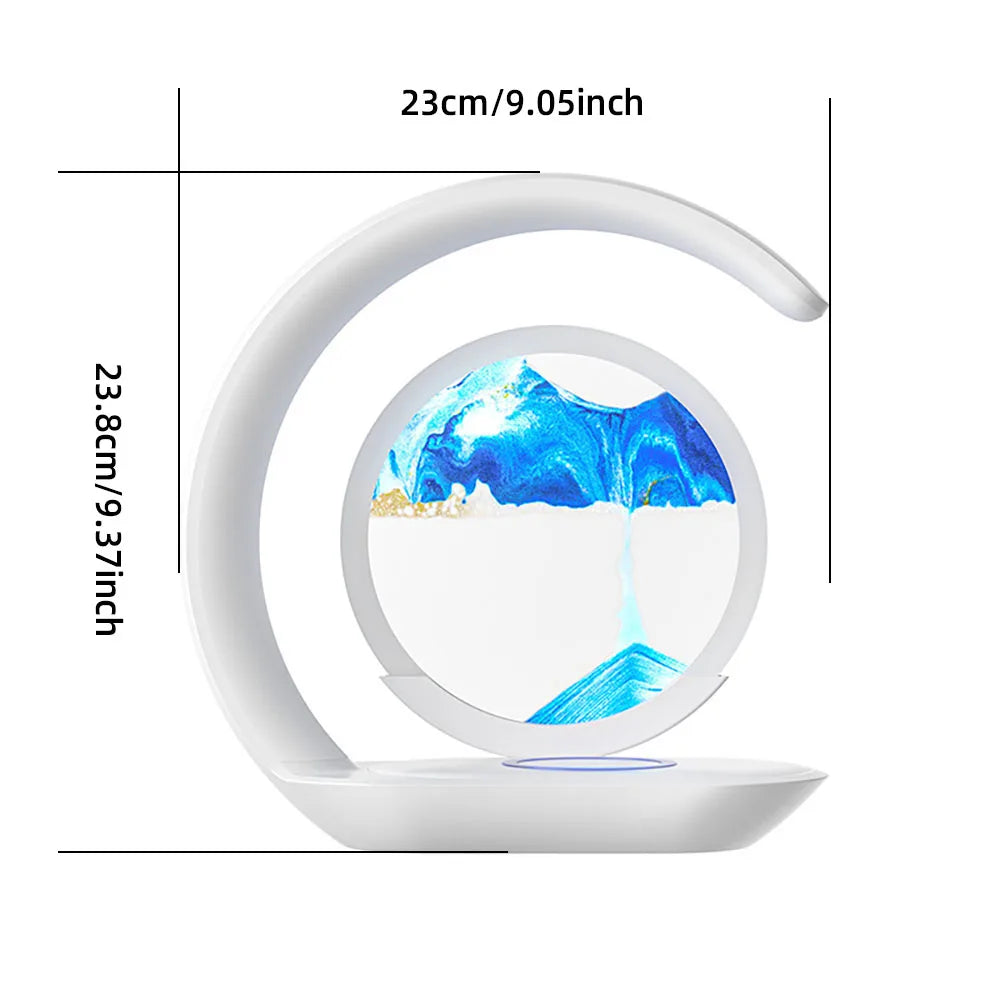 TrendPort SandFlow Wireless Charging Desk Lamp